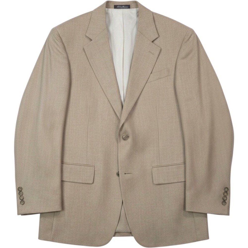 Oscar de la Renta Mens Silk Wool Blazer Sport Coat 40R Two Button Summer Travel